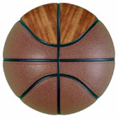 Curly Koa Acacia Wood Grain Kijk Mini Basketbal (Rechts)