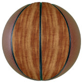 Curly Koa Acacia Wood Grain Kijk Mini Basketbal (Verticaal)