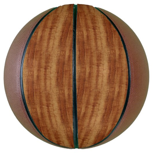 Curly Koa Acacia Wood Grain Kijk Mini Basketbal (Verticaal)