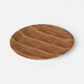 Curly Koa Acacia Wood Grain Kijk Papieren Bordje (Gekanteld)