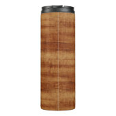 Curly Koa Acacia Wood Grain Kijk Thermosbeker (Achterkant)