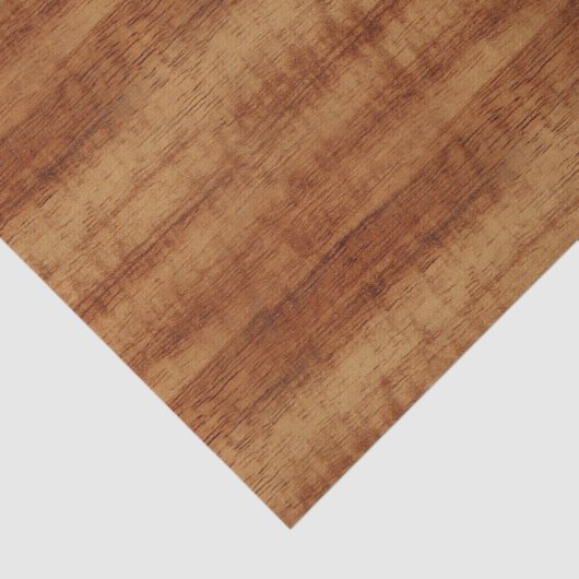 Curly Koa Acacia Wood Grain Kijk Tissuepapier (Detail)