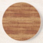 Curly Koa Acacia Wood Grain Kijk Zandsteen Onderzetter (Voorkant)