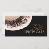 Curly Lashes Cadeaubon Zwarte Sjabloon (Voorkant)