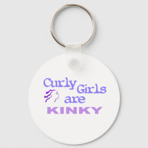 Curly meisjes zijn kinky sleutelhanger