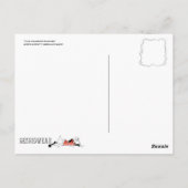 Curly Mustache Smooches Briefkaart (Achterkant)