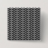 Curly Mustache Vierkante Button 5,1 Cm (Voorkant)