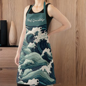 Curly Ocean Waves Japans kijken Monogram Schort