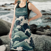 Curly Ocean Waves Japans kijken Monogram Schort