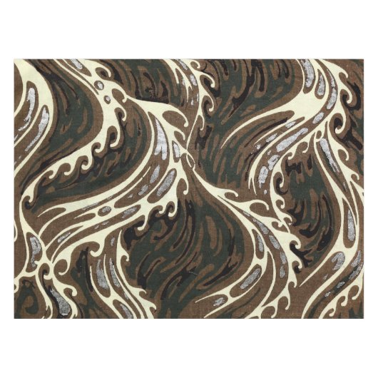 Curly Ocean Whitecaps Tafelkleed (Voorkant (Horizontaal))