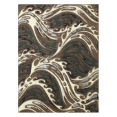 Curly Ocean Whitecaps Tafelkleed (Voorkant)