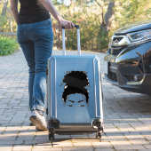 Curly Q Messy Bun Sticker (Koffer Insitu)