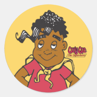 Curly Que Ronde Sticker