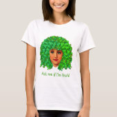 Curly Shamrock Girl T-shirt (Voorkant)