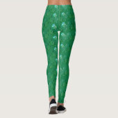 Curly Shamrock St. Patrick's Green Leggings (Achterkant)