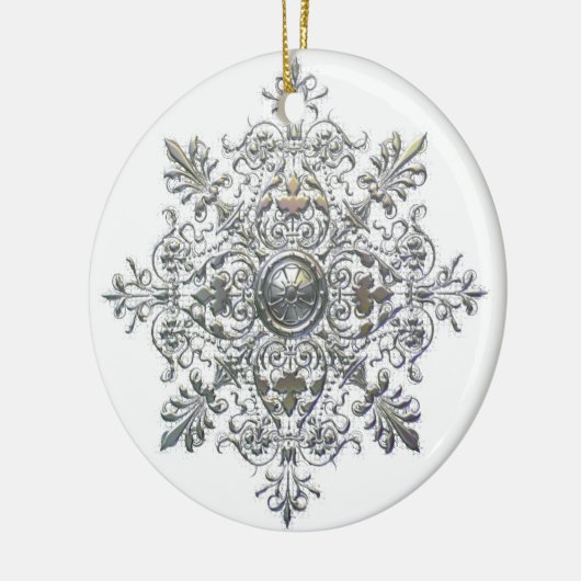 Curly Snowflake Ornament (Links)