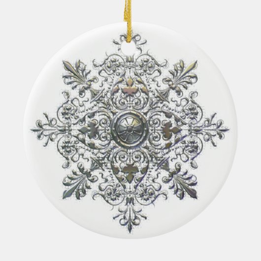Curly Snowflake Ornament (Achterkant)