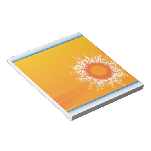 Curly Sunshine  design Notitieblok (Schuin)