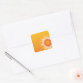 Curly Sunshine design Vierkante Sticker (Envelop)