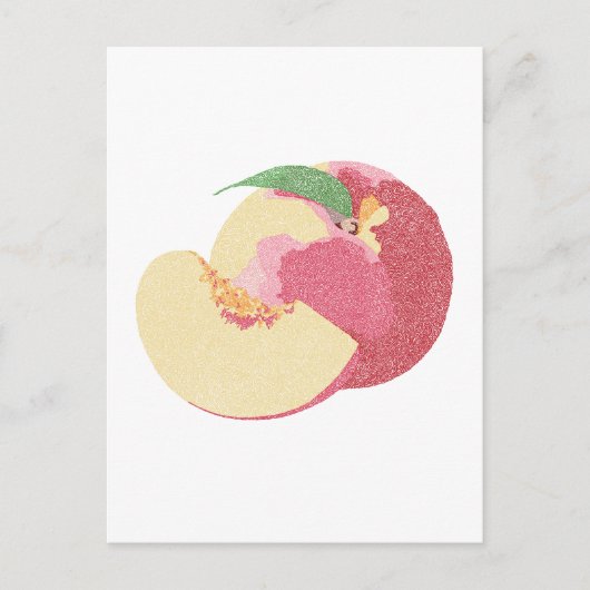 Curly Sweet Peaches Briefkaart (Voorkant)