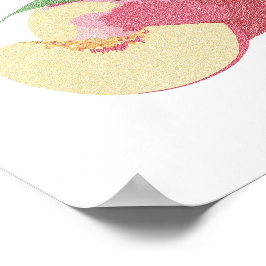 Curly Sweet Peaches Poster (Hoek)