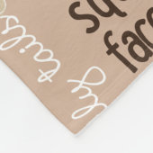 Curly Tail, Squishare Faces Pug Fleece Blanket Tan (Hoek)