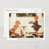 Curly vergrendelt zenuwritme briefkaart (Voorkant / Achterkant)