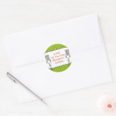 Curly vorken retro decoratief voedselcadeau label (Envelop)