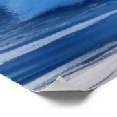 Curly Wave Ocean Force Natuur Zeegezicht Poster (Hoek)