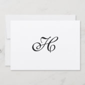 Curly Willow Wedding Invitation Kaart (Achterkant)