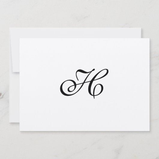 Curly Willow Wedding Invitation Kaart (Achterkant)