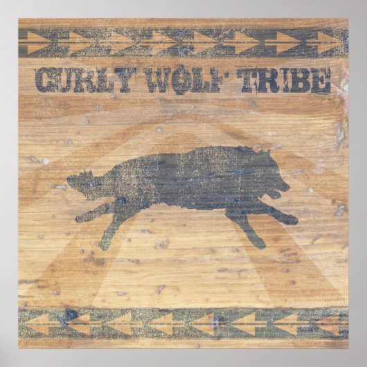 Curly Wolf Tribe Poster (Voorkant)