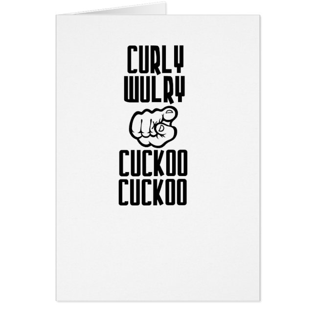 Curly Wurly cuckoo cuckoo (Voorkant)