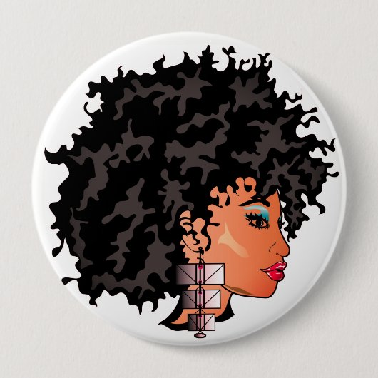CURLZ "LIZA"-Button Ronde Button 4,0 Cm (Voorkant)