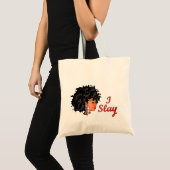 CURLZ "LIZA I SLAY"-tas Tote Bag (Voorkant (product))