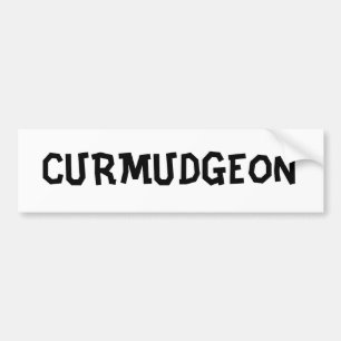 CURMUDGEON BUMPERSTICKER