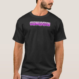 Curmudgeon graffiti stijlontwerp met Curmudg T-shirt