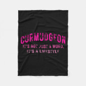 Curmudgeon It's Not Just A Word, It's A Lifestyle  Fleece Deken (Voorkant)