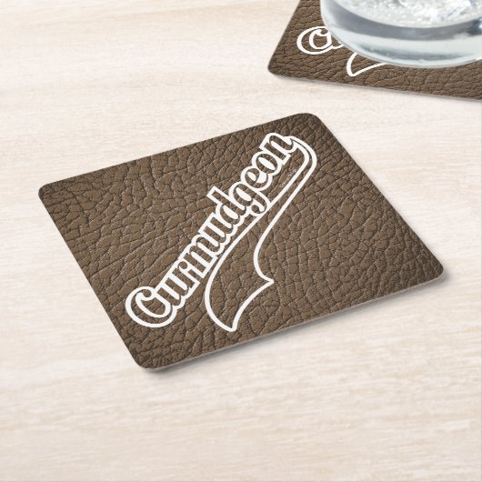 Curmudgeon Kartonnen Onderzetters (Schuin)