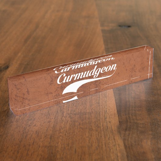 Curmudgeon Naambordje (Zijkant)