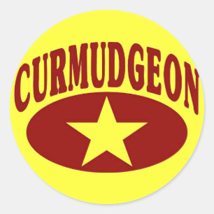 Curmudgeon Ronde Sticker