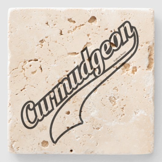 Curmudgeon Stenen Onderzetter (Voorkant)