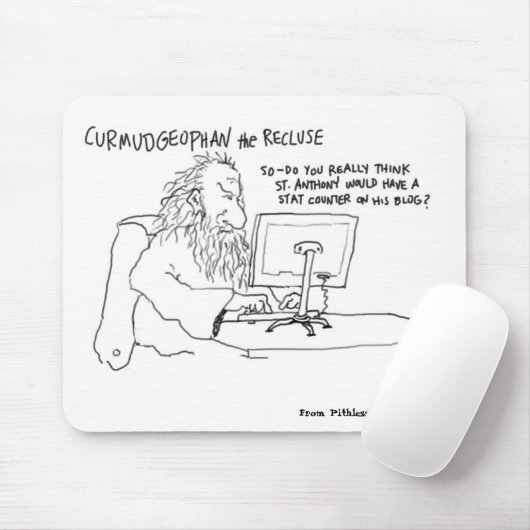 Curmudgeophan op blog muismat (Met muis)