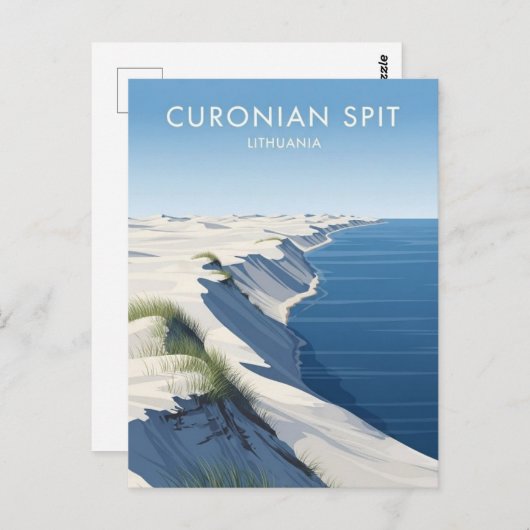 Curonian Spit Lithuania Travel Briefkaart (Voorkant / Achterkant)