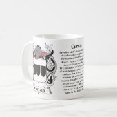 Curran Family Coat of Arms Mok (Voorkant links)