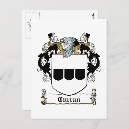 Curran Family Crest Briefkaart (Voorkant / Achterkant)