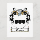 Curran Family Crest Briefkaart (Voorkant)