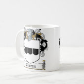 Curran Family Crest Koffiemok (Voorkant links)