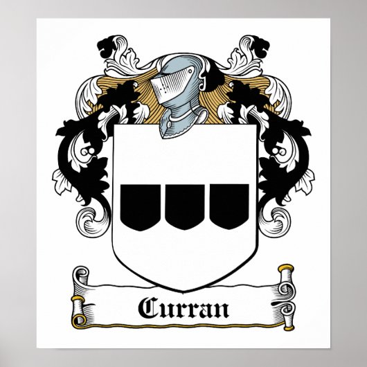 Curran Family Crest Poster (Voorkant)