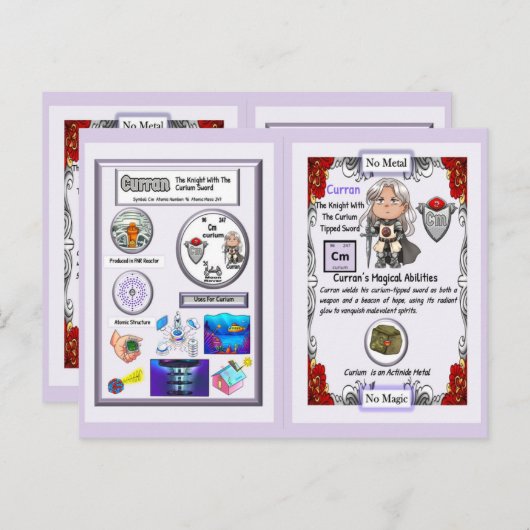 Curran - Knight Curium Sword Briefkaart (Voorkant / Achterkant)